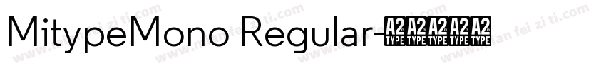 MitypeMono Regular字体转换